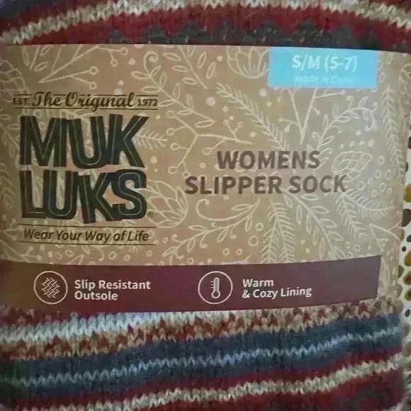 Muk Luks Slipper Socks Size S/M 5-7 NWT - Picture 4 of 6